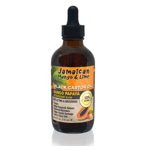 JAMAICAN MANGO & LIME Jamaican Black Castor Oil – Mango Papaya-4 OZ