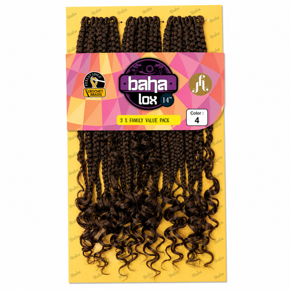 Jazzy Hair Premium Kanekalon Fiber Crochet Baha Lox 14"