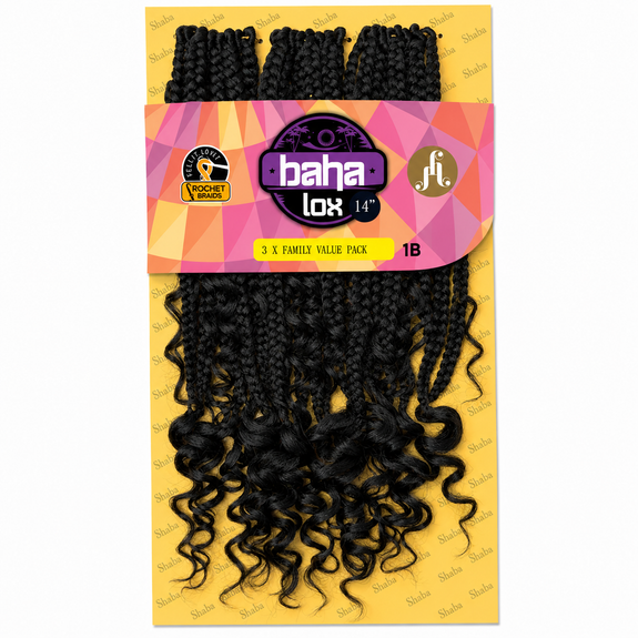 Jazzy Hair Premium Kanekalon Fiber Crochet Baha Lox 14"