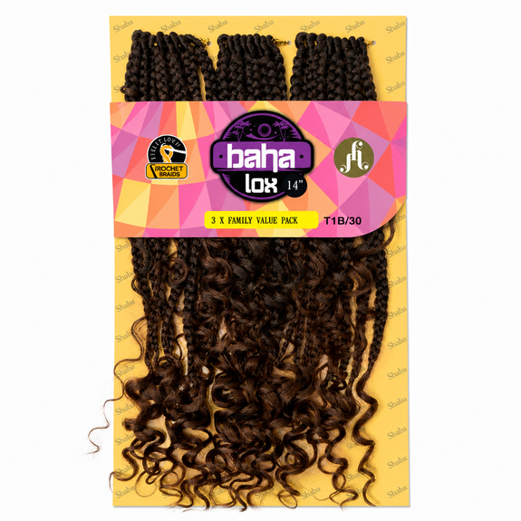 Jazzy Hair Premium Kanekalon Fiber Crochet Baha Lox 14"