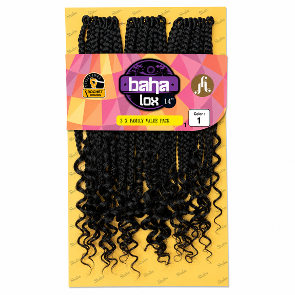 Jazzy Hair Premium Kanekalon Fiber Crochet Baha Lox 14"