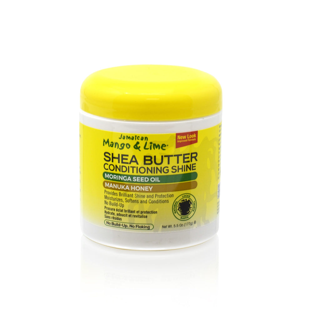 Jamaican Mango & Lime Shea Butter Conditioning Shine 177g – Shaba Cosmetics