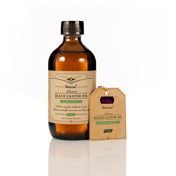 JUNE MILNROW JAMAICAN BLACK CASTOR OIL PEPPERMINT 200 ML
