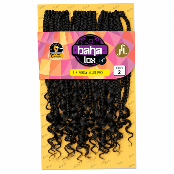 Jazzy Hair Premium Kanekalon Fiber Crochet Baha Lox 14"