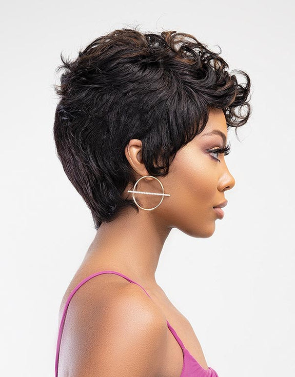 JANET COLLECTION LAVISH RILEY WIG 100% NATURAL VIRGIN REMY HUMAN HAIR