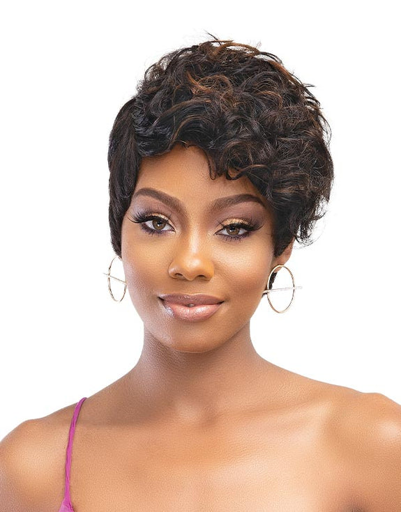 JANET COLLECTION LAVISH RILEY WIG 100% NATURAL VIRGIN REMY HUMAN HAIR