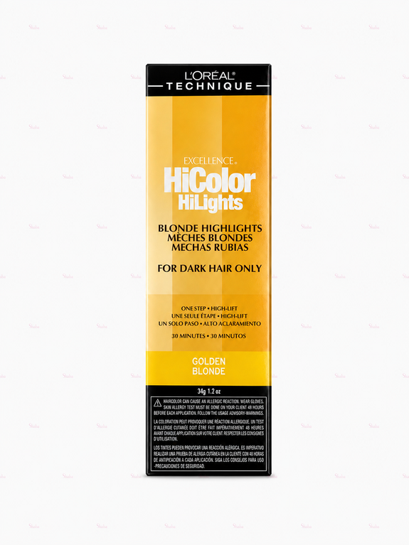 L’Oreal Technique Excellence Hicolor HiLights Golden Blonde Permanent Creme Hair Color 34g/1.2oz