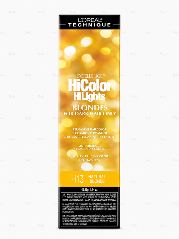 L’Oreal Technique Excellence Hicolor Blondes H13 Natural Blonde Permanent Creme Hair Color 49.29g/1.74oz