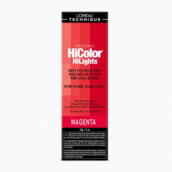 L’Oreal Technique Excellence Hicolor Red Highilhts Magenta Permanent Creme Hair Color 34g/1.2oz