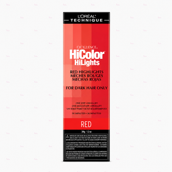 L’Oreal Technique Excellence Hicolor Red Highilhts Red Permanent Creme Hair Color 34g/1.2oz