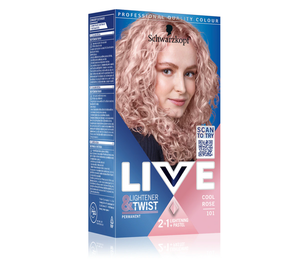 SCHWARZKOPF LIVE 101 COOL ROSE PERMANENT COLOUR