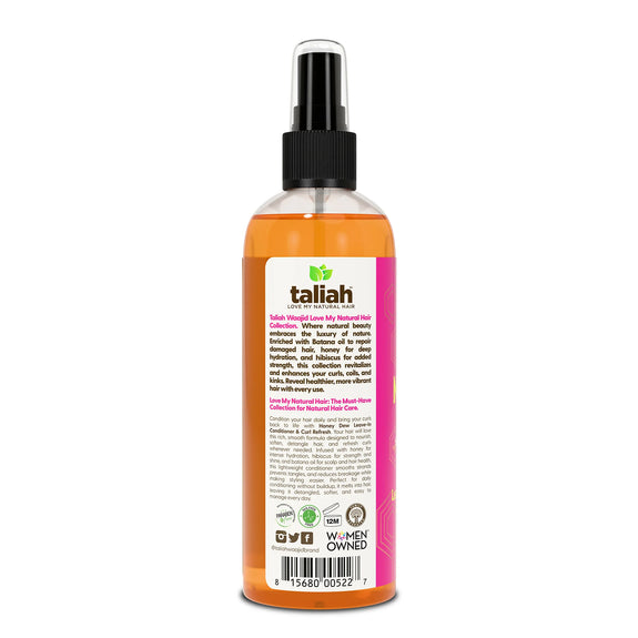 TALIAH WAAJID LOVE MY NATURAL HONEY DEW LEAVE -IN-CONDITIONER & CURL REFRESH 12 OZ