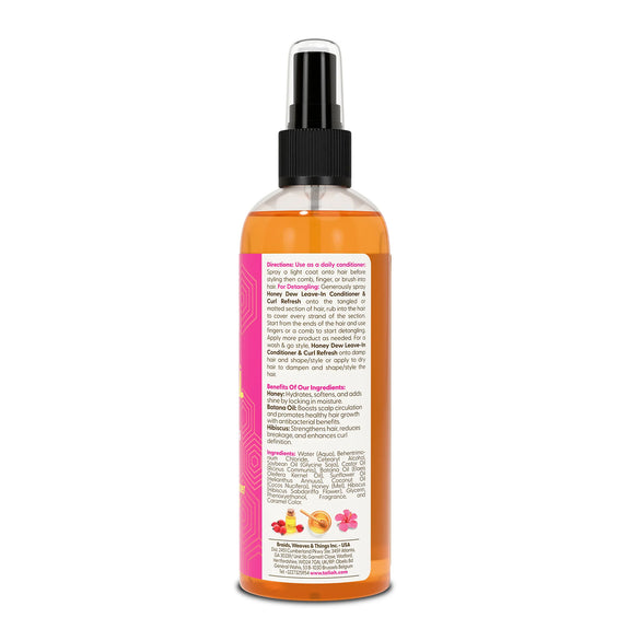 TALIAH WAAJID LOVE MY NATURAL HONEY DEW LEAVE -IN-CONDITIONER & CURL REFRESH 12 OZ
