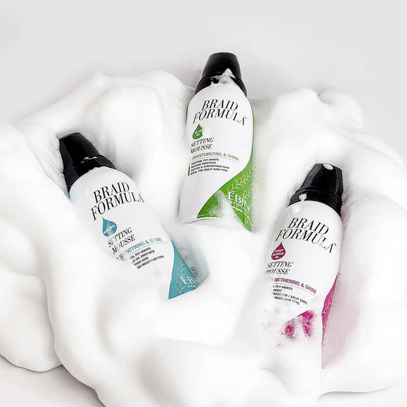 Ebin Braid Formula Sweet Almond Oil Setting Mousse Strengthening & Shine 354ml