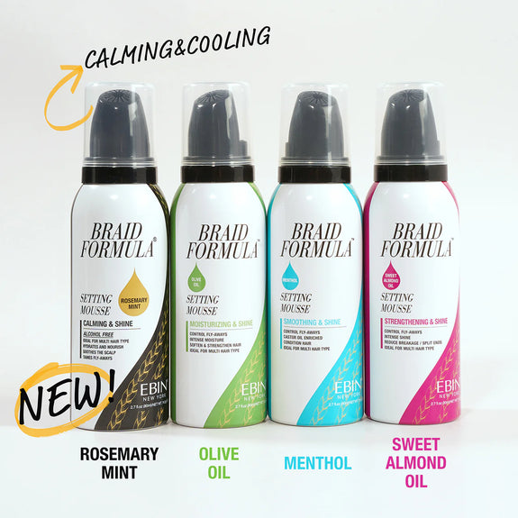 Ebin Braid Formula Menthol Setting Mousse Smoothing & Shine 354ml