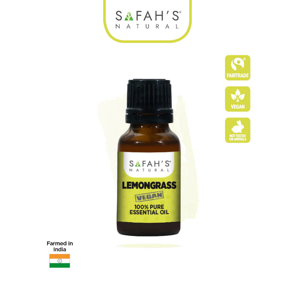 SAFAH'S' LEMONGRASS ESSENTIAL OIL (100% PURE) - 15ML