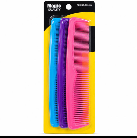 Murry Collection Dressing Comb 3pc Set Mix Color