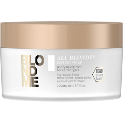 SCHWARZKOPF BLOND ME ALL BLONDES DETOX MASK 200ML - ANTI-IMPURITY MASK FOR BLOND HAIR