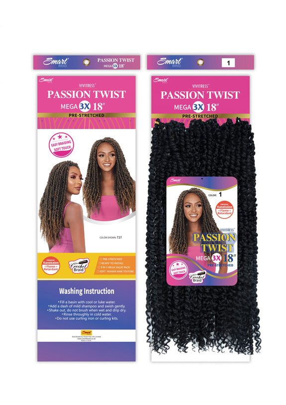 VIVITRESS MEGA PACK 3X  PASSION TWIST 18″