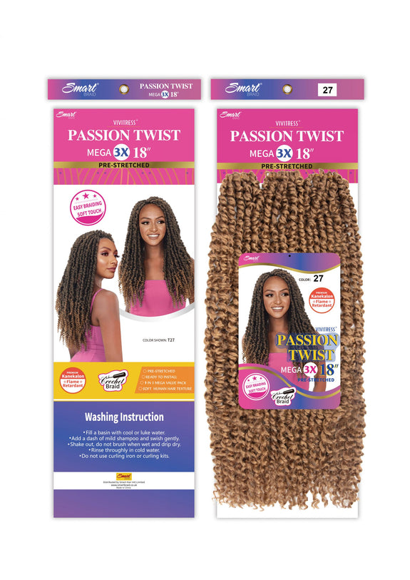 VIVITRESS MEGA PACK 3X  PASSION TWIST 18″