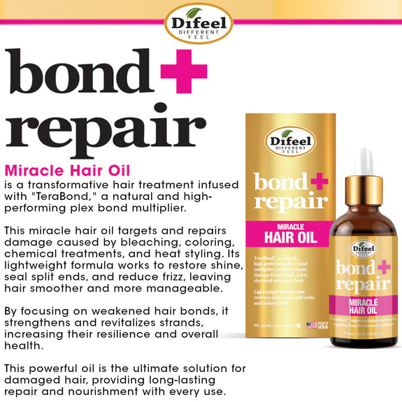 DIFEEL BOND & REPAIR MIRACLE HAIR OIL 1.65 OZ