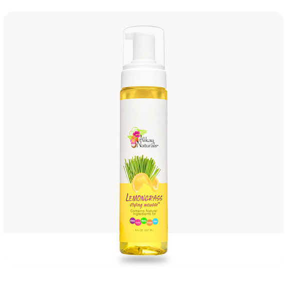 ALIKAY NATURALS LEMONGRASS STYLING MOUSSE 8 OZ