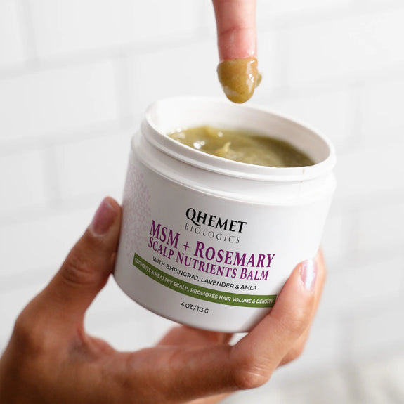 Qhemet Biologics MSM + Rosemary Scalp Nutrients Balm