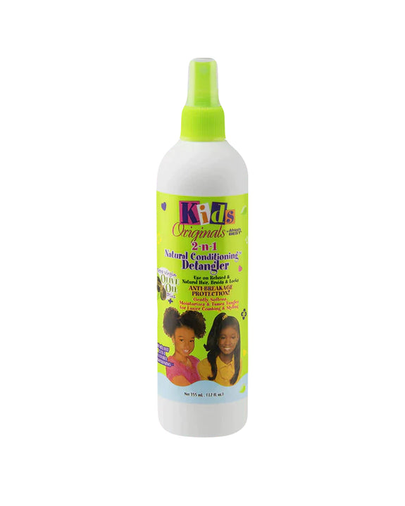 AFRICA'S BEST KIDS ORIGINALS 2-N-1 NATURAL CONDITIONING DETANGLER 12 oz