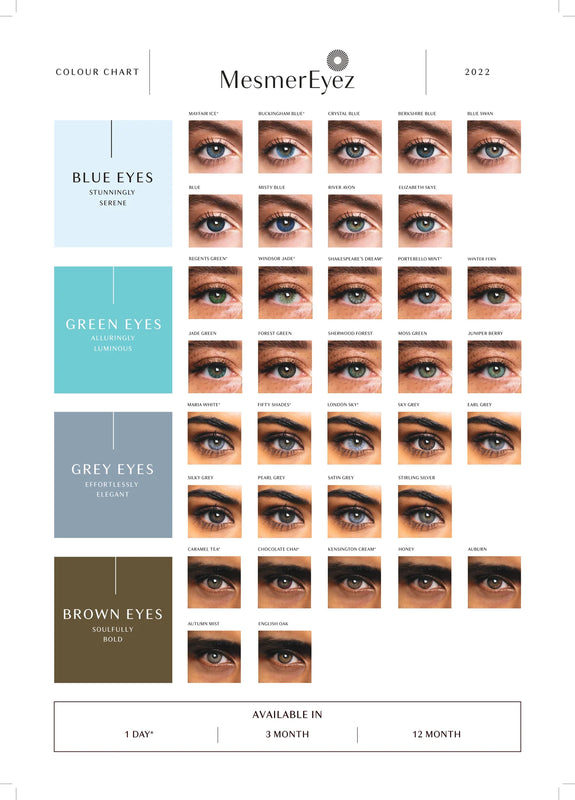 MESMEREYEZ Natural Contact Lenses Portobello Mint