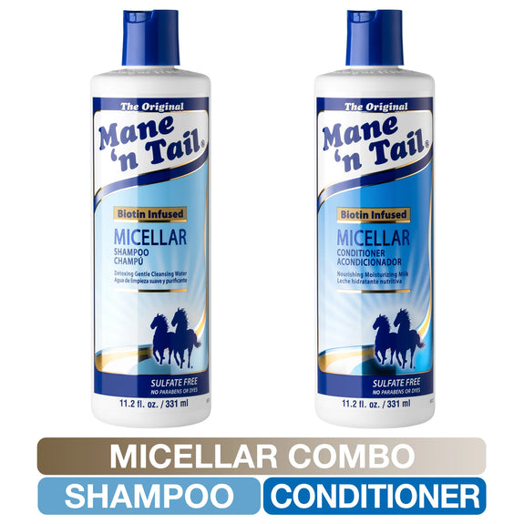 MANE N TAIL MICELLAR SHAMPOO-12 OZ  AND CONDITIONER  12  OZ DUAL SET