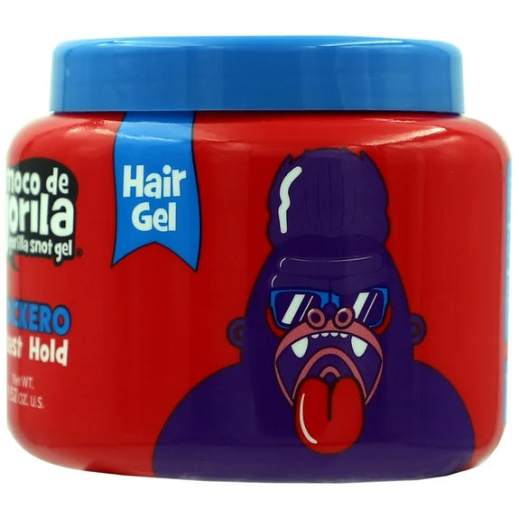 Moco de Gorila Rockero Hair Styling Gel, Long Lasting Hold Unisex 9.52 oz Jar[RED]