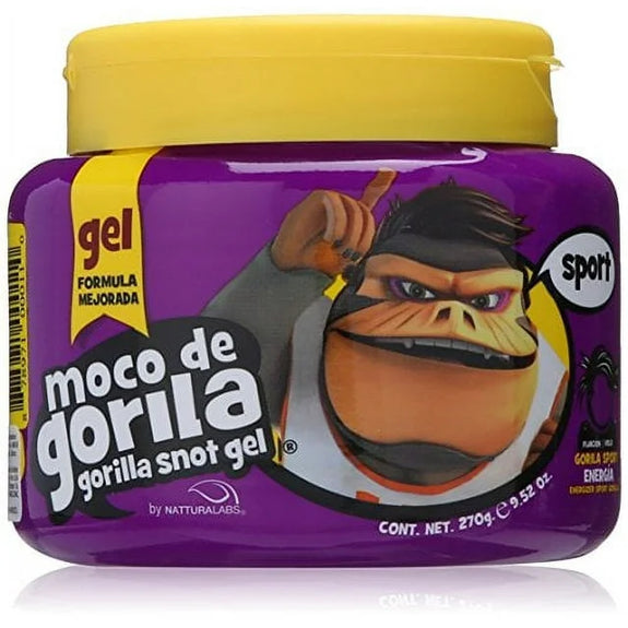 Moco de Gorila Sport Hair Gel | Energizing Hair Styling Gel for Extreme Long Lasting Hold, Gorilla Snot Gel is Ultimate Hair Gel to Energize any Hairstyle; 9.52 Ounce Jar