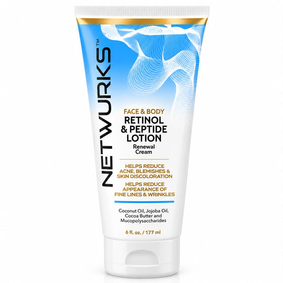 Netwurks Face And Body Retinol & Peptide Lotion 177ml/6 fl.oz