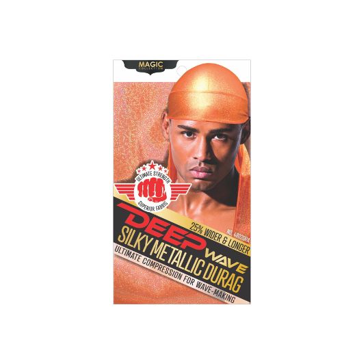 MAGIC COLLECTION  MEN'S DEEP WAVE SILKY METALLIC DURAG