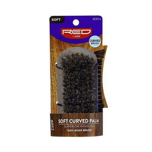 RED BY KISS Professional 100% Curved Boar Brush Soft Bristles