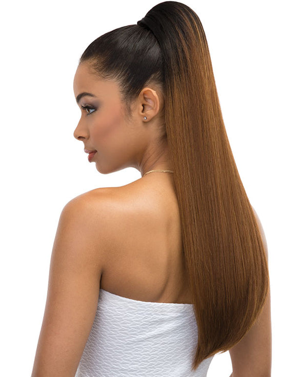 JANET PONYTAIL  PEACH DRAWSTRING PREMIUM SYNTHETIC HAIR