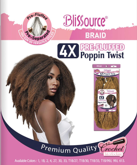 BLISSOURCE PREMIUM BRAID 4x PRE-FLUFFED POPPIN TWIST