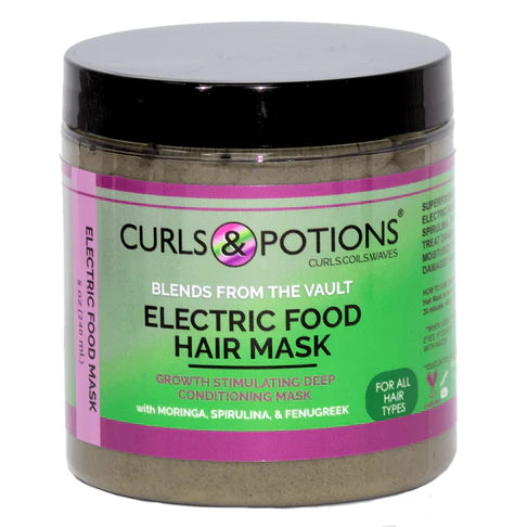 CURLS & POTIONS BLENDS: ELECTRIC FOOD HAIR MASK-8 OZ