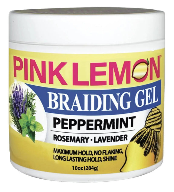 Pink Lemon Peppermint Maximum Hold Braiding Gel 284g/10oz