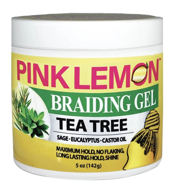Pink Lemon Tea Tree Maximum Hold Braiding Gel 142g/5oz