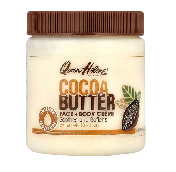 QUEEN HELENE COCOA BUTTER CRÈME FACE & BODY FOR DRY SKIN 136G