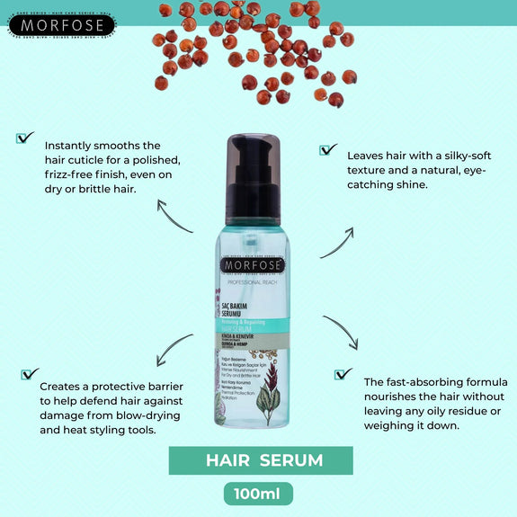 MORFOSE PROFESSIONAL REACH QUINOA & HEMP HAIR SERUM 100ML