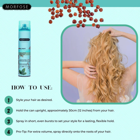 MORFOSE PROFESSIONAL REACH QUINOA & HEMP HAIR SPRAY 250ML
