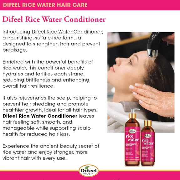DIFEEL RICE WATER SULFATE FREE CONDITIONER 1LITER