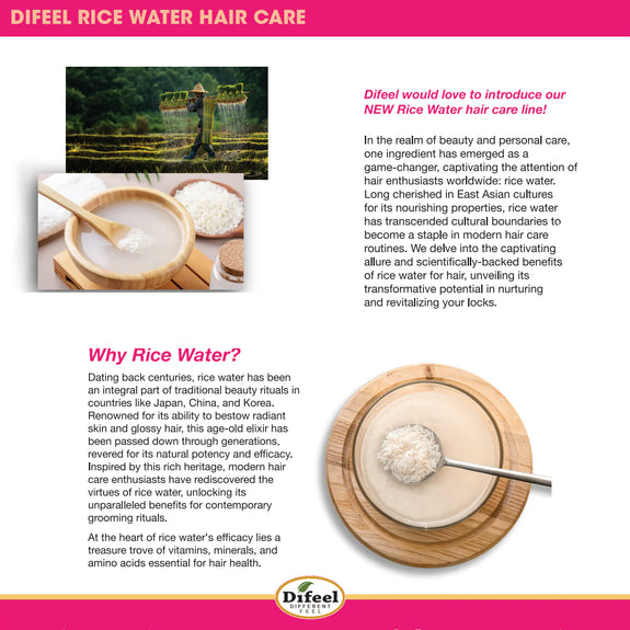 DIFEEL RICE WATER LEAVE-IN CONDITIONING SPRAY 8 OZ