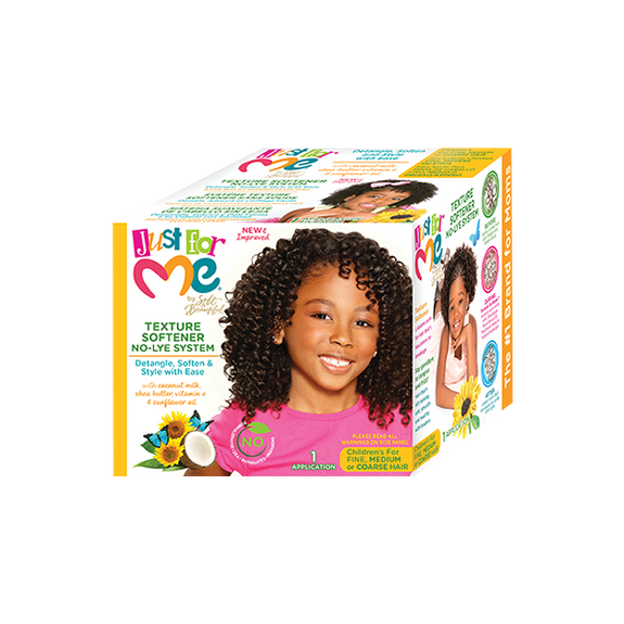 JUST FOR ME KIDS No-Lye Conditioning Texture Softener KIT