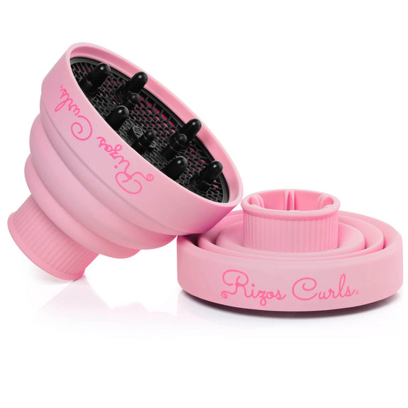 RIZOS CURLS  Pink Collapsible Hair Diffuser for Drying Curls