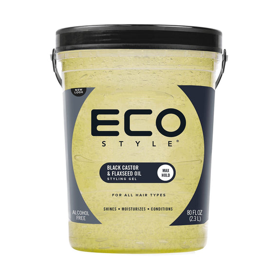 ECO STYLER BLACK CASTOR & FLAXSEED OIL HAIR STYLING GEL 2.3 LITRE
