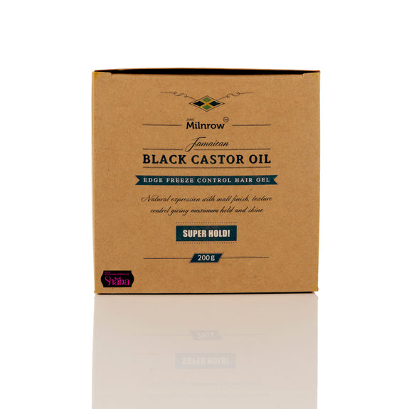 JUNE MILNROW JAMAICAN BLACK CASTOR OIL EDGE CONTROL HAIR GEL SUPER HOLD 200G