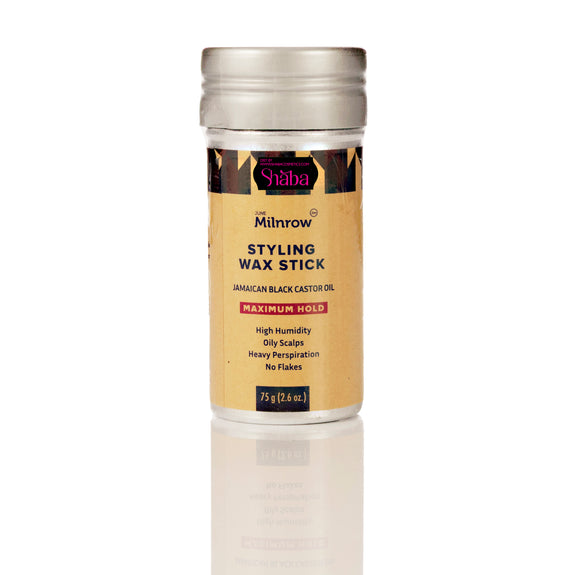JUNE MILNROW JAMAICAN BLACK CASTOR OIL STYLING WAX STICK MAXIMUM HOLD  75G